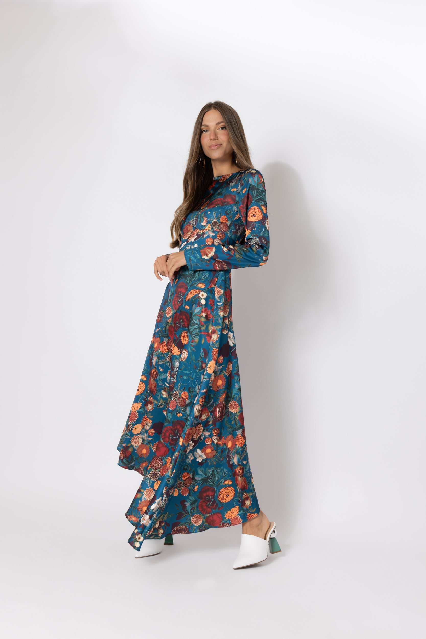 lillian maxi dress Lillian Ruched Maxi Dress Black / Medium
