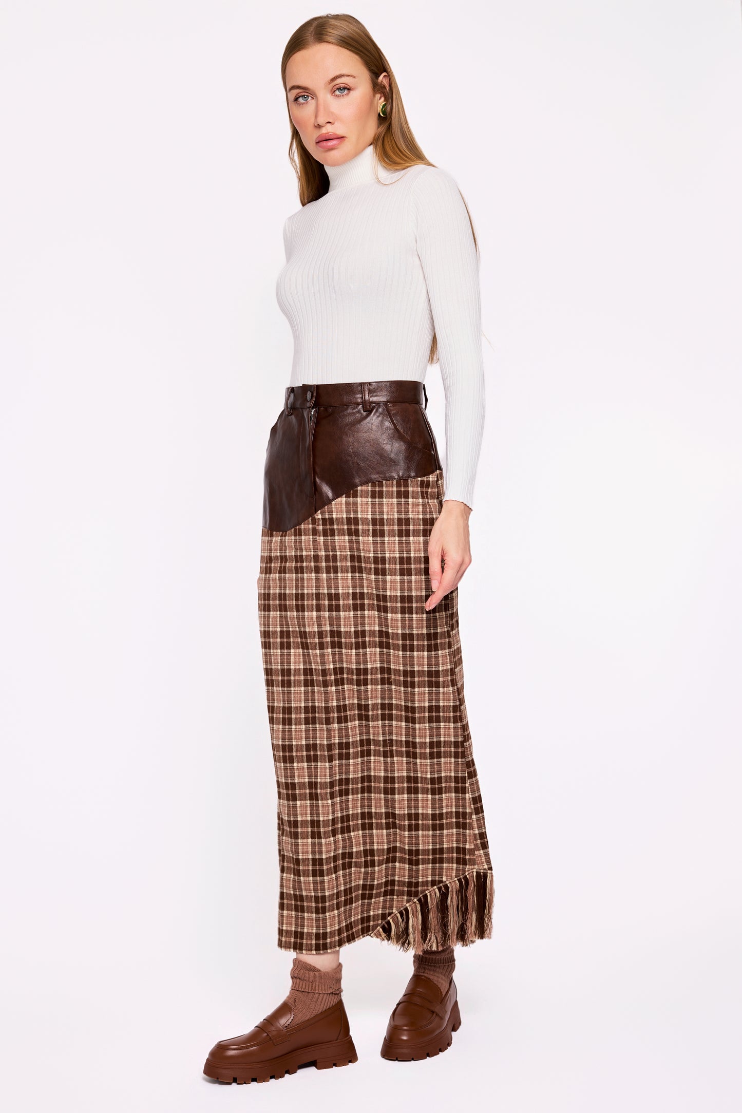 The Reimagined Skirt – Teddy Plaid