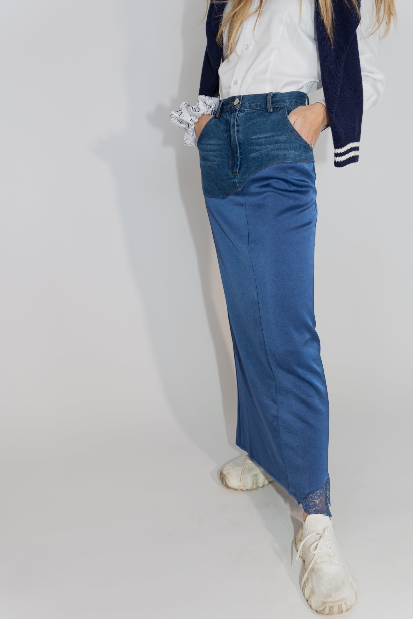 The Reimagined Skirt Blue