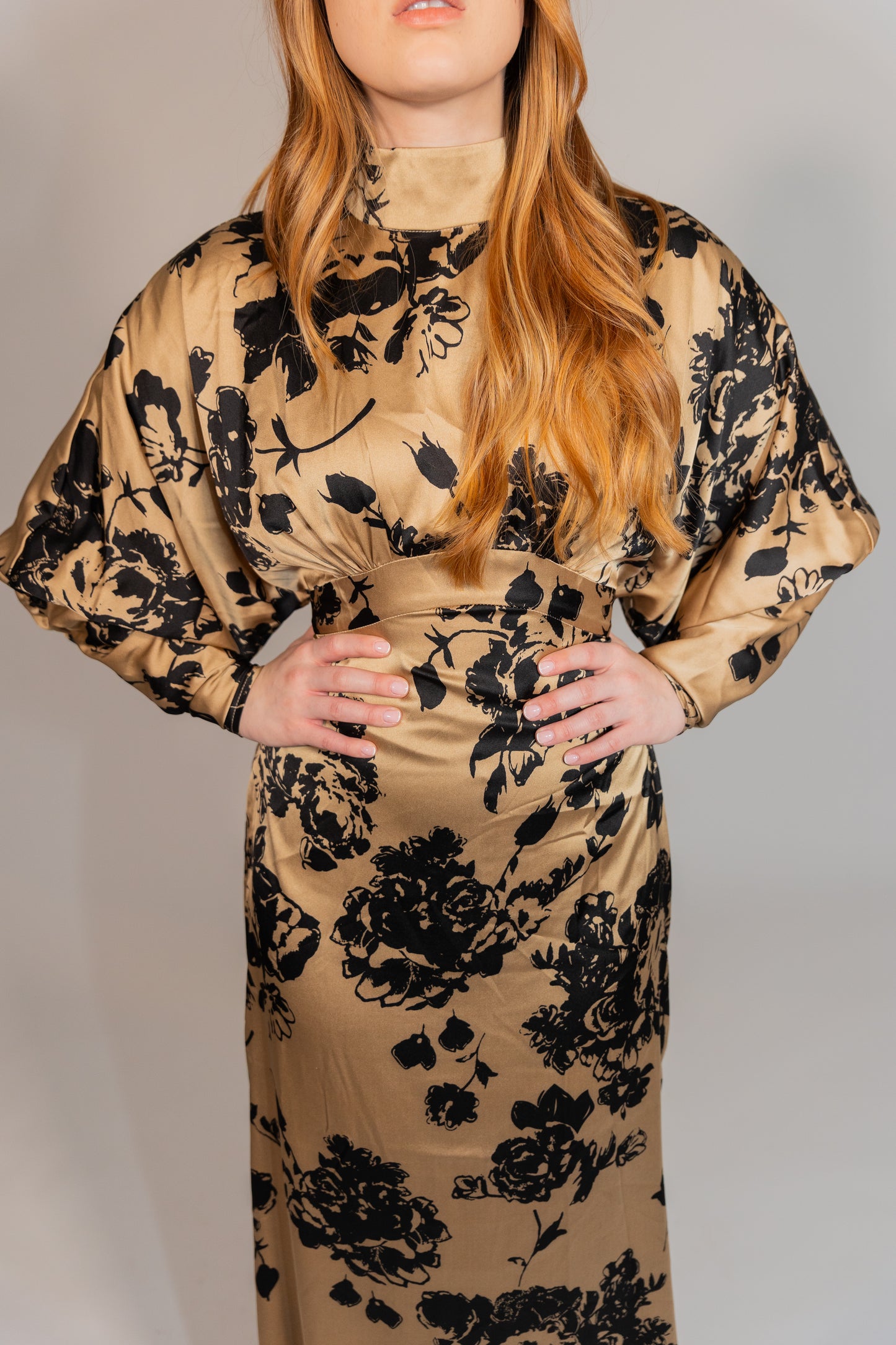 Satin Empire Dress