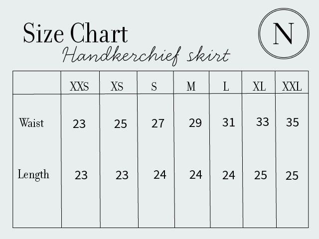 Handkerchief Hem Skirt