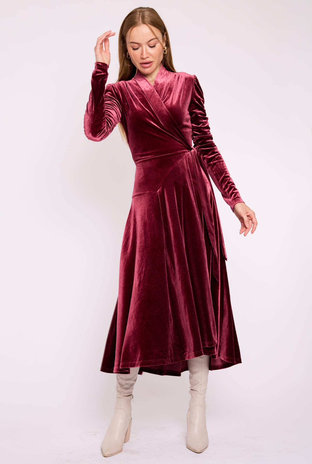 The Vivienne Wrap – Wine Velour