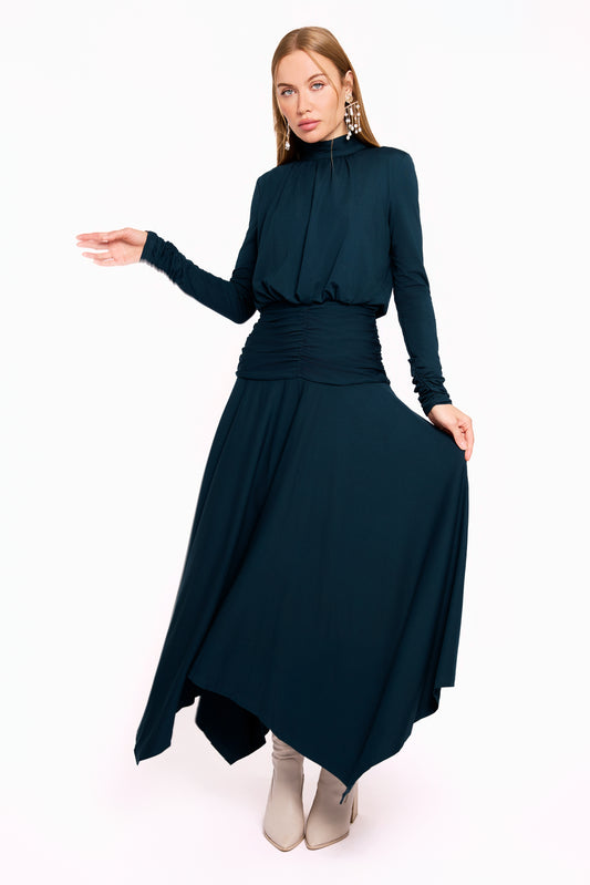 The Celeste Dress-Teal