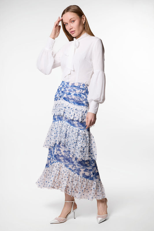 Flora Toile Skirt