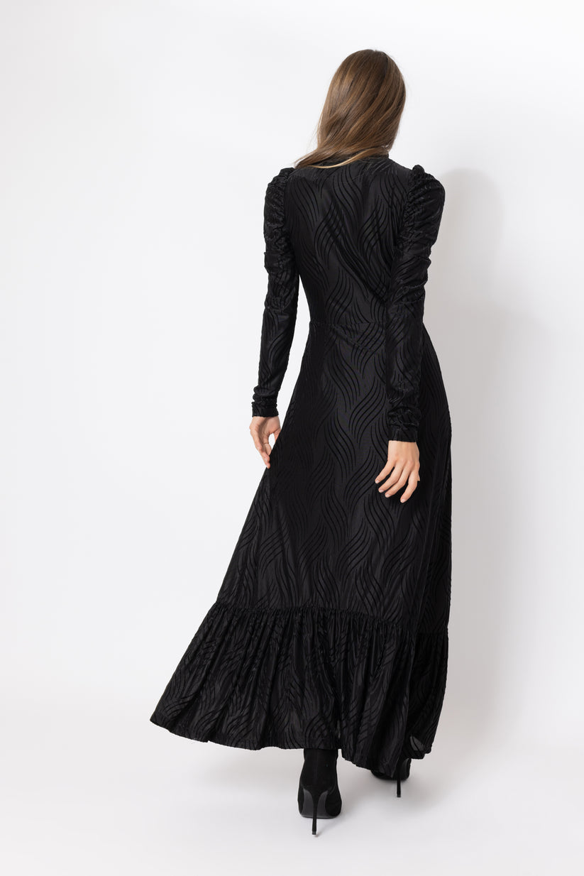 Nina Mesh Sheer Maxi Dress