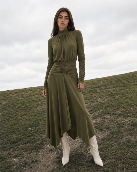 Celeste Dress- Moss