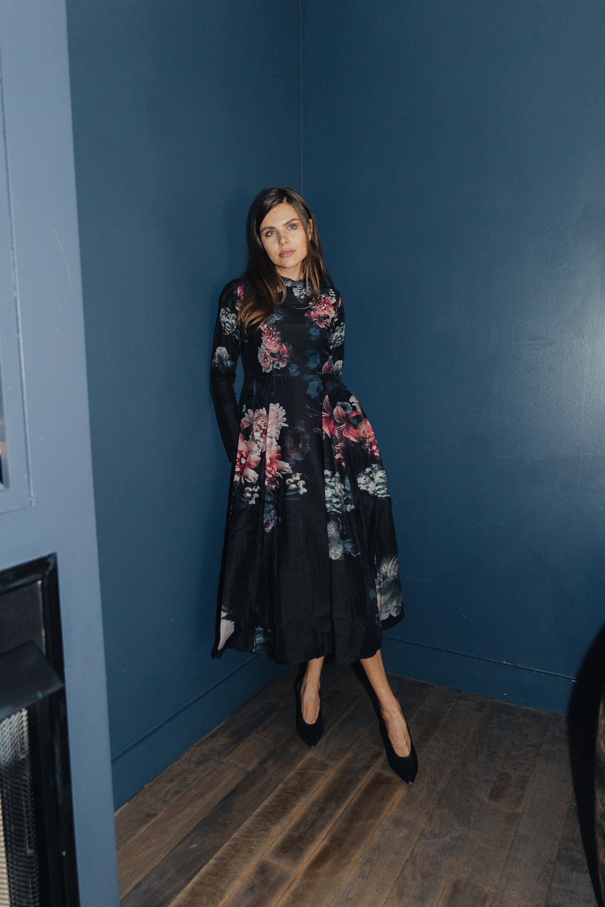 Black Iris Dress The Nina Collection Black Iris Dress The Nina Collection