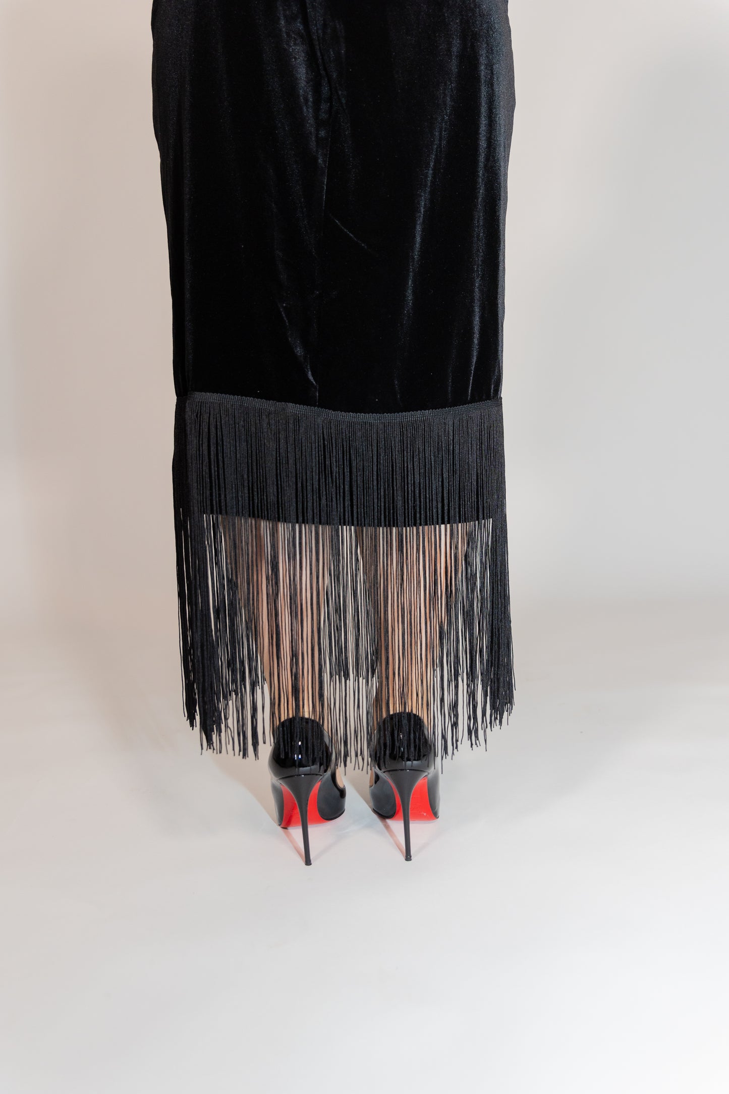 Fringe Dress Black