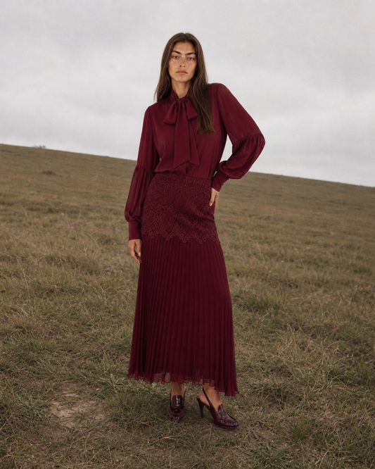 Francesca skirt Wine