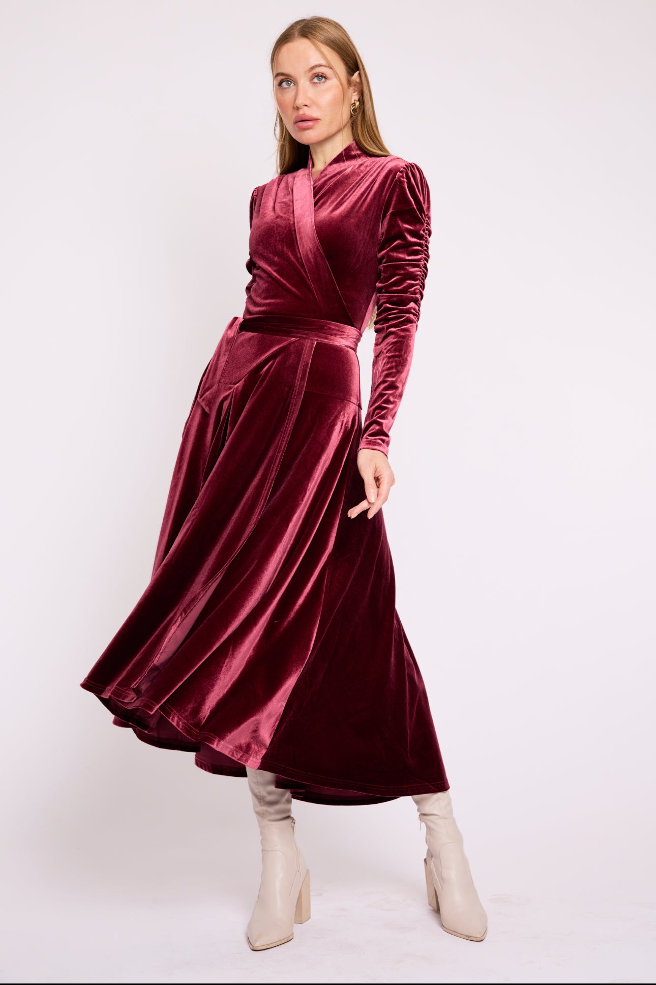 The Vivienne Wrap – Wine Velour