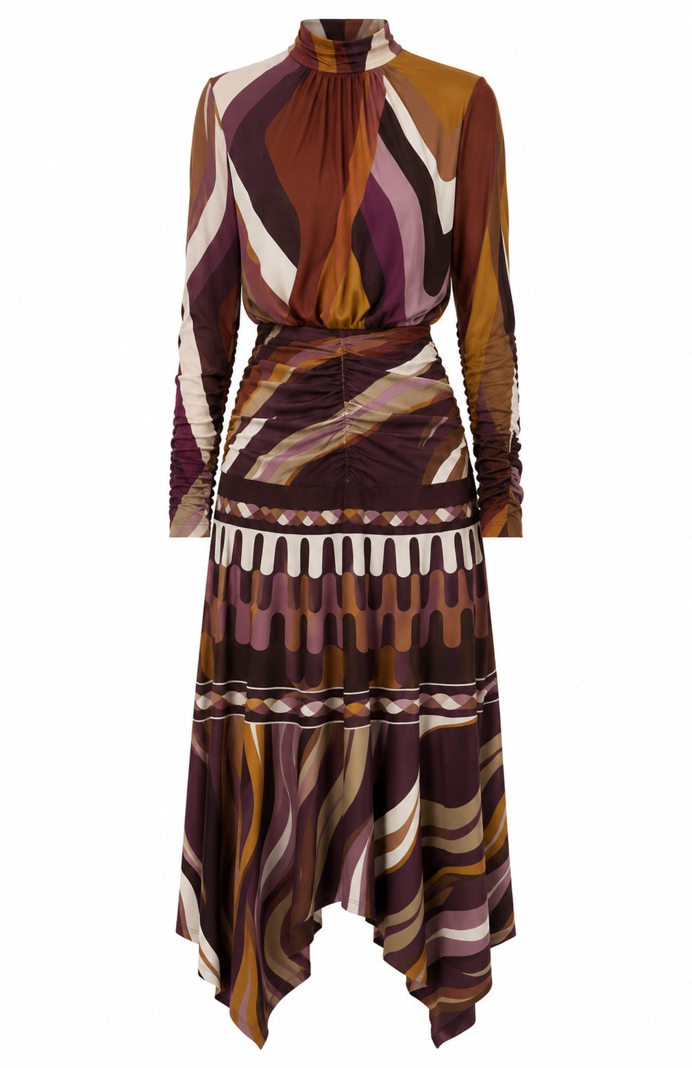 Celeste Dress- Plum Swirl
